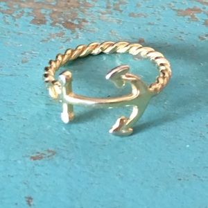 Petite Anchor Nautical ring